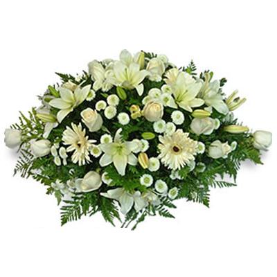 bouquet para cajon , flores para condolencias , flores para velatorios , cementerios